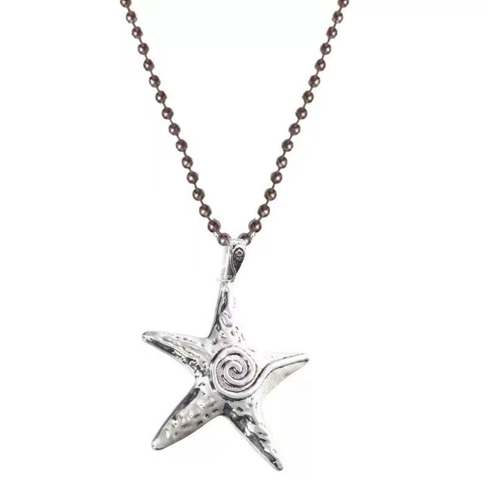 Wholesale Sea Star Necklace Cool Spice Girl Style Sub-culture Starfish Chain