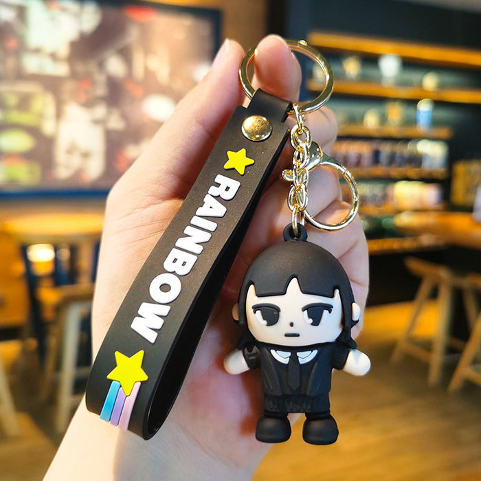 Wholesale Cartoon Doll Rubber Keychain JDC-KC-Tingm015