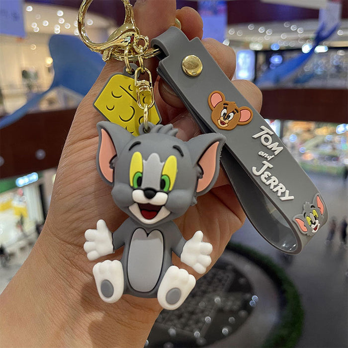 Wholesale Keychains PVC Hardware Cute Cartoon (M) JDC-KC-MiaoY044