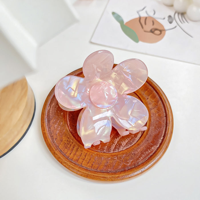Wholesale Holographic Mermaid Hair Claw Clip Large PVC Women' s Hair Styling Accessory