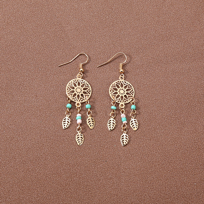 Wholesale Alloy Bohemian Ethnic Style Su Long Earrings JDC-ES-Gumi011