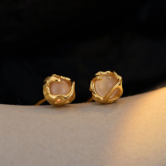 Wholesale earrings S925 sterling silver simple daily commuter earrings for women