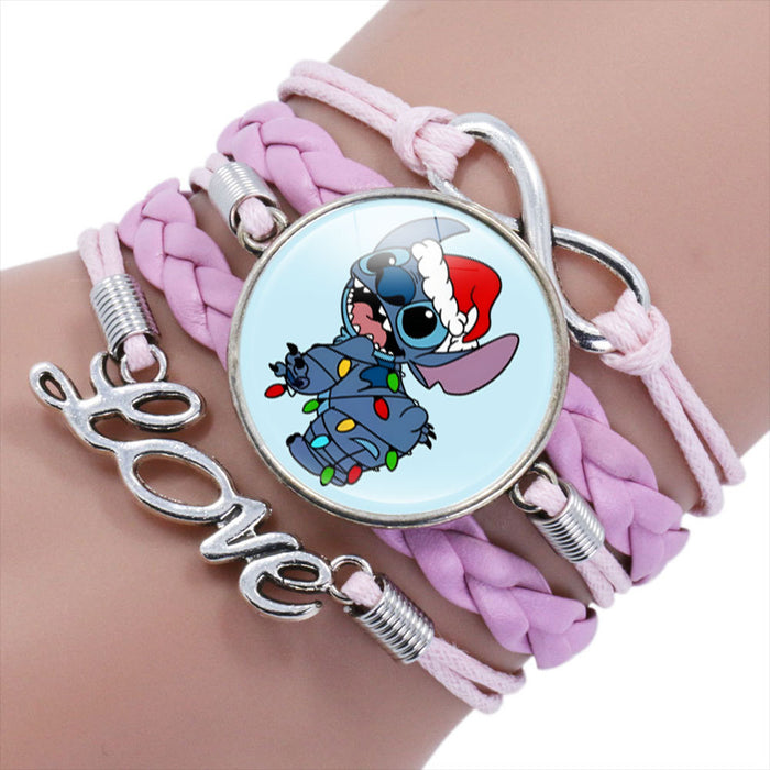 Wholesale Cartoon Braided Multi-layer Gemstone Bracelet JDC-BT-NH019