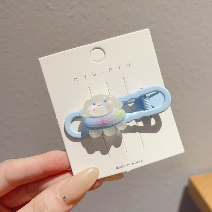 Wholesale Luminous Kidsren' s Cute  Hairpin Little Girl' s Forehead Headdress Girl' s Bangs Hairpin Baby Luminous