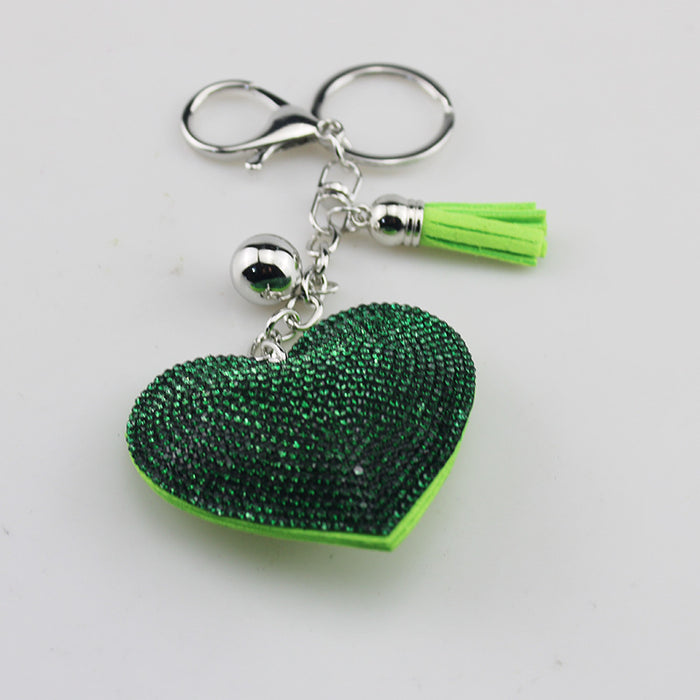 Wholesale Heart Shaped Rhinestone Keychain Fashion Accessory For Gift Boutique Resale