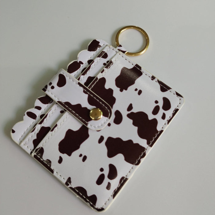 Wholesale PU Leather Card Holder Keychain JDC-KC-JinHan001