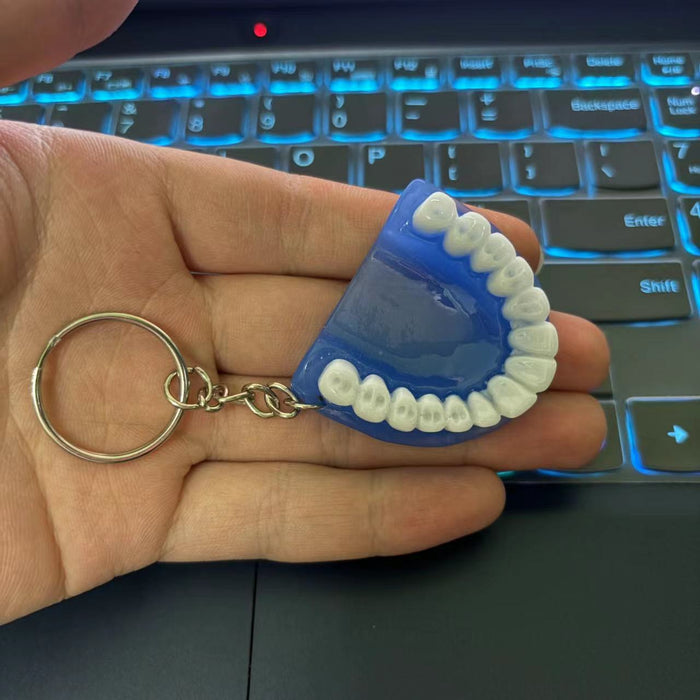 Wholesale Mini Resin Tooth Keychain JDC-KC-KangX002