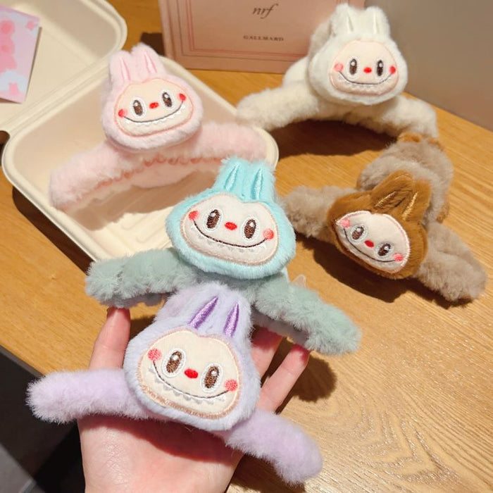 Wholesale Plush Hair Clip Furry Large Cartoon Hair Clip on the Back of the Head Internet Celebrity Hair Clip Headband Bangs