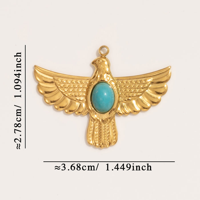 Wholesale Fashion and Personalized Stainless Steel Pendant DIY Design Eye Pendant Color Preserving Wholesale