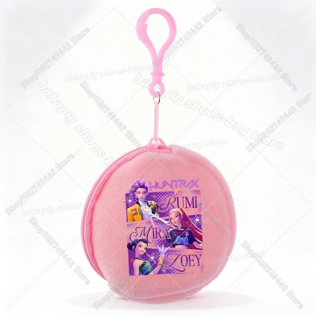 Wholesale Casual Kpop Style Cartoon Coin Purse For Girls Polyester Zipper Wallet Everyday Fashion Accessory Resale Gift