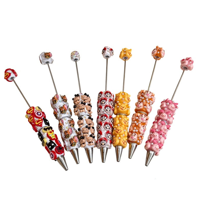 Wholesale Rhinestone DIY Beaded Pen Cartoon Theme for Party Favors and Everyday Use minimum quantity: 2