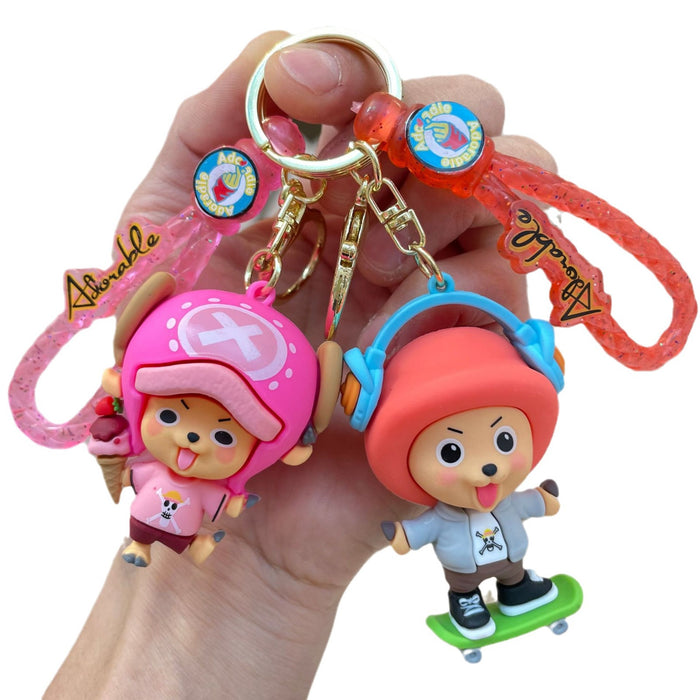 Wholesale Creative cartoon figurine keychain pendant backpack hanging decoration car keychain small gift wholesale