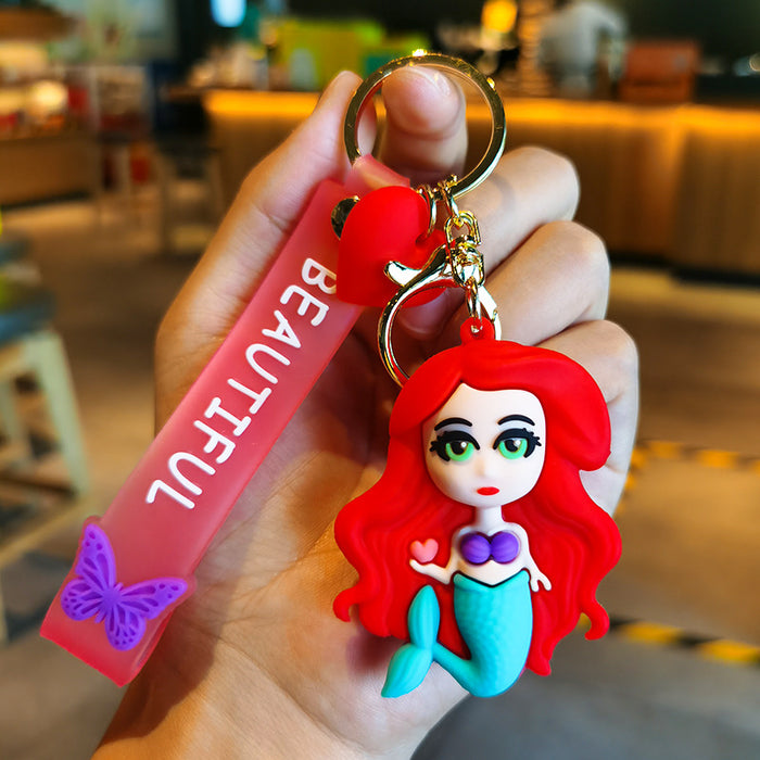 Wholesale Cartoon Doll Silicone Keychain JDC-KC-Tingm211