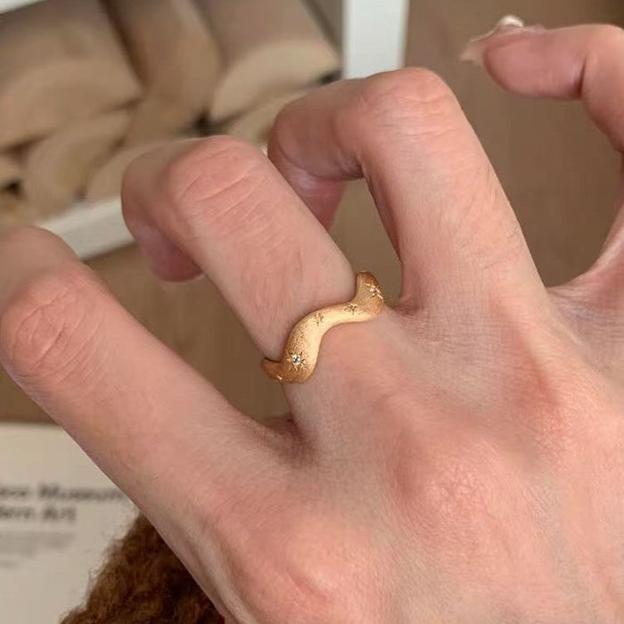 Wholesale Creative merit ring can be opened to relieve boredom, index finger ring, niche personalized design ring