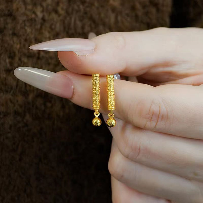 Wholesale Design sense scroll grass pattern sparkling diamond water droplet earrings for women, versatile, simple and fashionable temperament earrings wholesale