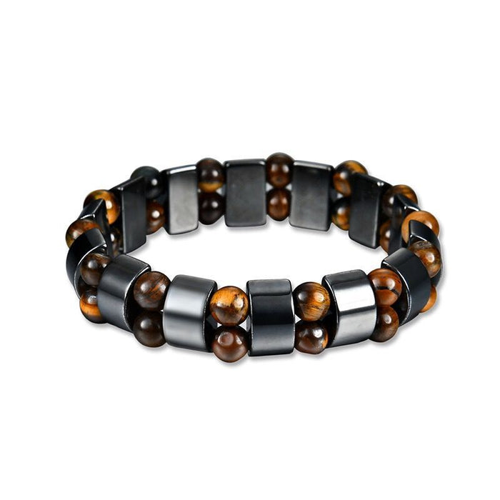 Wholesale Tiger Eye Black Gallstone Magnetic Bracelet JDC-BT-NHong016