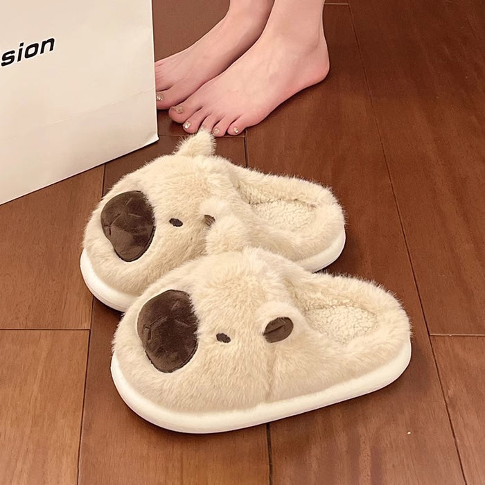 Wholesale  Cotton Slippers Women's Plush Cold-proof Warm-keeping Cotton Slippers for Hairy Home Cotton Slippers for Women