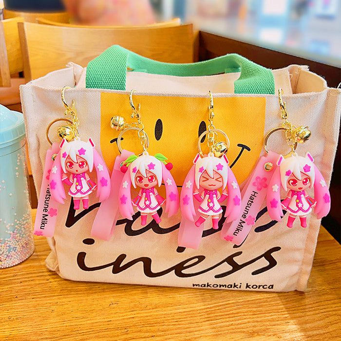 Wholesale Cartoon Twin Ponytail Beautiful Girl Keychain JDC-KC-YDao091