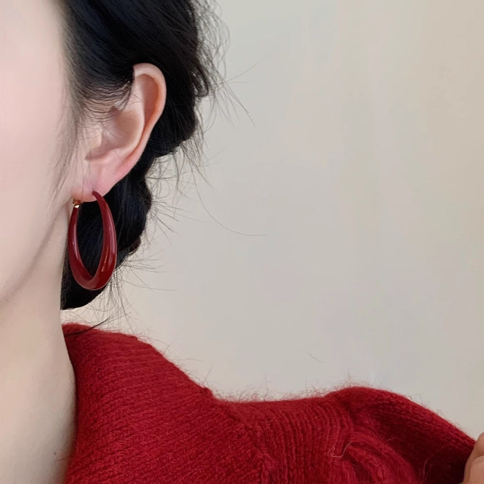 Wholesale Retro large ear rings and earrings for women, versatile and luxurious for daily use. No ear holes, female ear clips, earrings