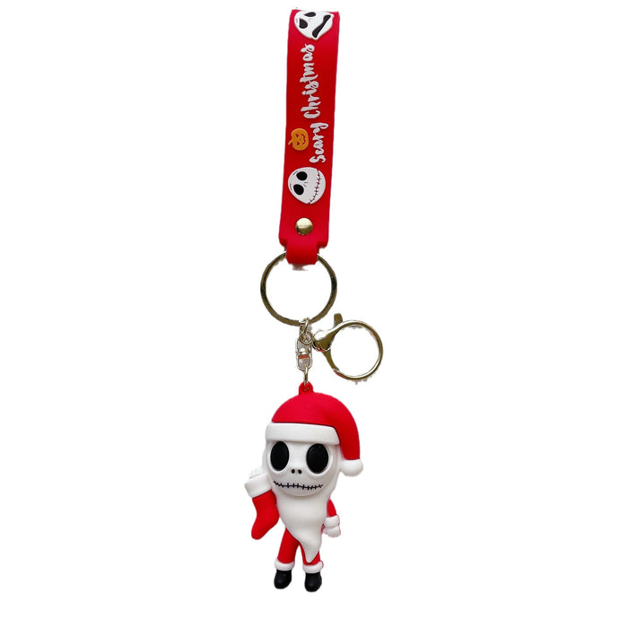 Wholesale Halloween Cute Cartoon Three-dimensional Silicone Keychain JDC-KC-JuShu035