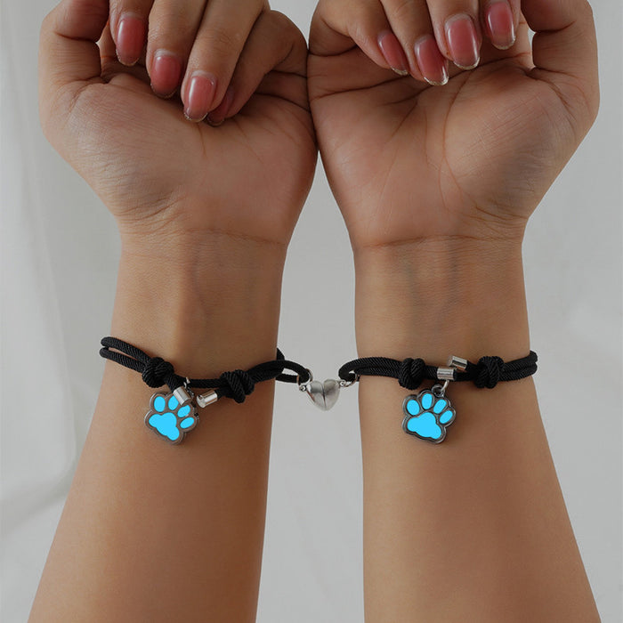 Wholesale Luminous Dog Claw Pendant  Bracelet
