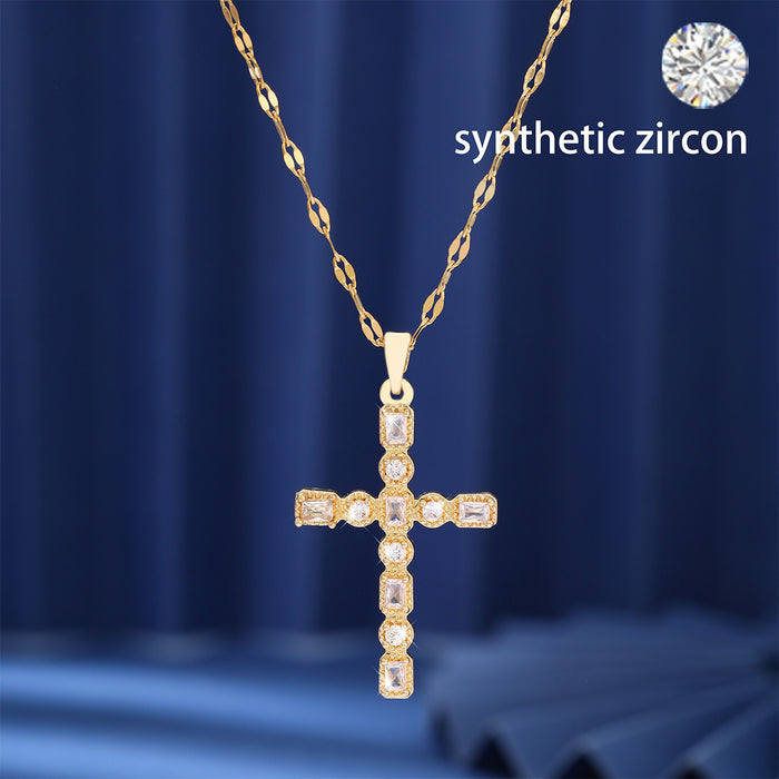 Wholesale Cross Series Copper Pendant Necklace