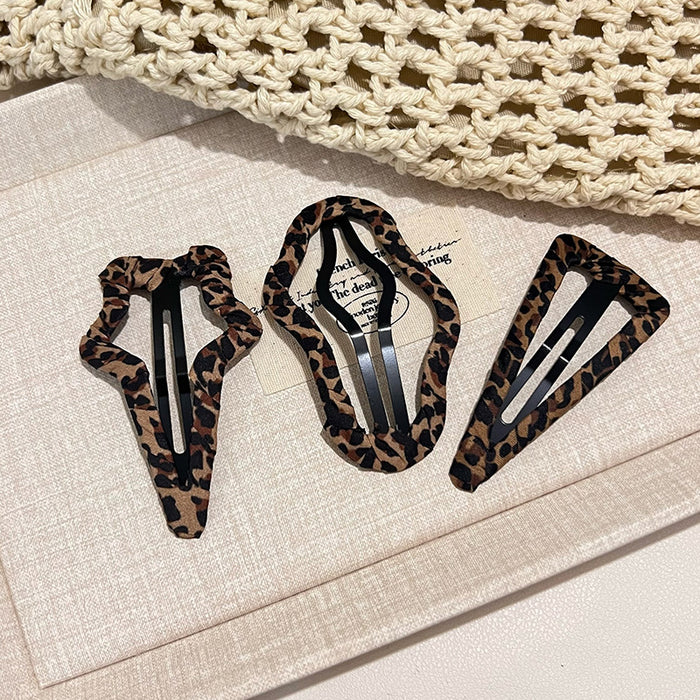 Wholesale Leopard Print BB Clip Bangs Clip Side Clip Broken Hairpin Hairpin Hairpin