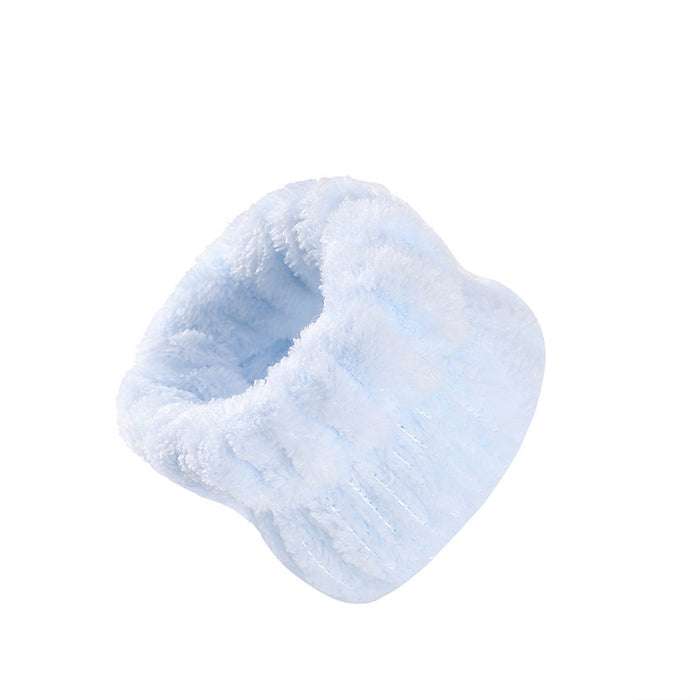 Wholesale Solid Color Plush Wristband Women' s Face Wash Wrist Waterproof Headb Flannel Sweat Wipe Bracelet