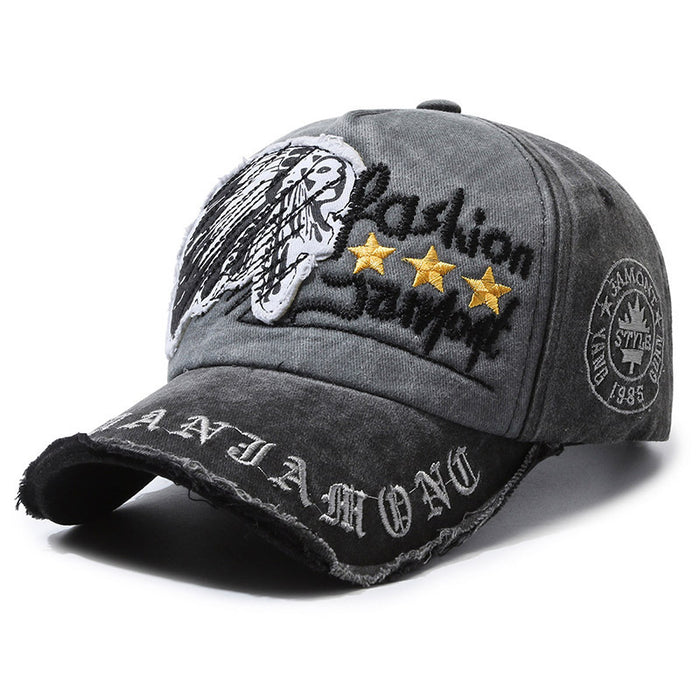 Wholesale Distressed soft-top baseball cap