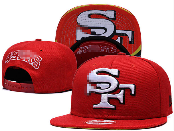Wholesale Football Caps Embroidered Peaked Caps Outdoor Sun Protection Caps American Hip-Hop Flat-Brimmed Hats