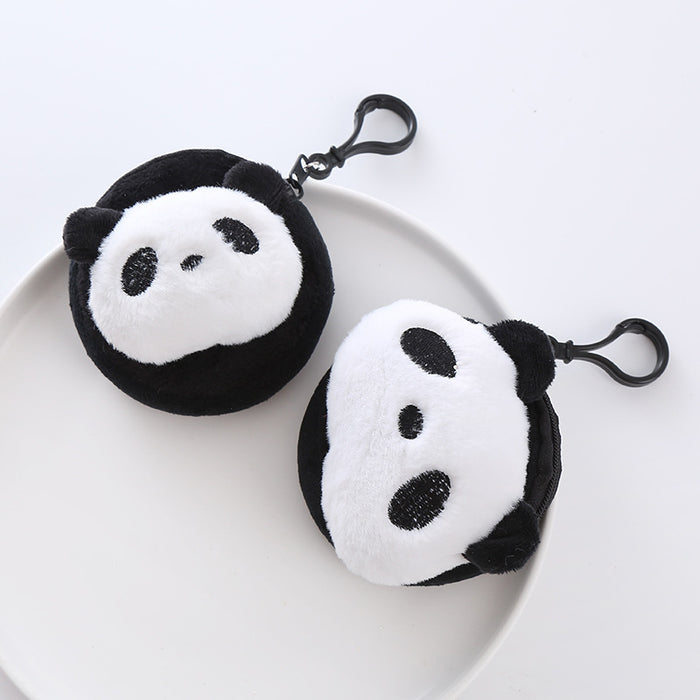 Wholesale Plush Cute Panda Coin Purse Creative Cartoon Coin Bag Keychain Bag Pendant Holiday Gift JDC-WT-XG007