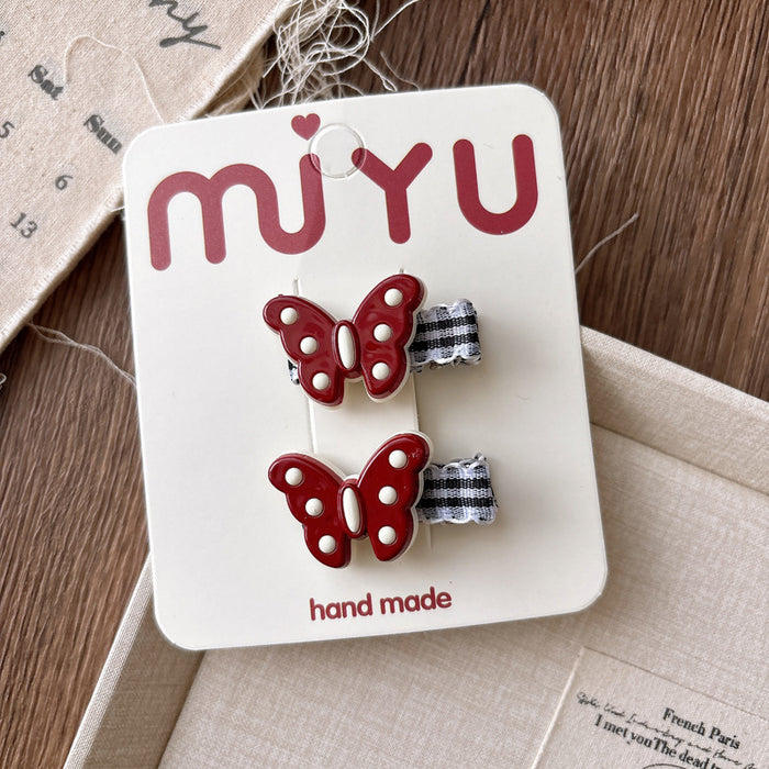 Wholesale Handmade Fabric Cartoon Bow Hair Clip