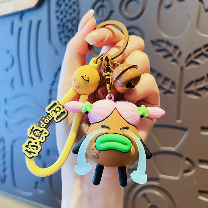 Wholesale Funny Cartoon Cute Potato PVC Keychain JDC-KC-Hangl009