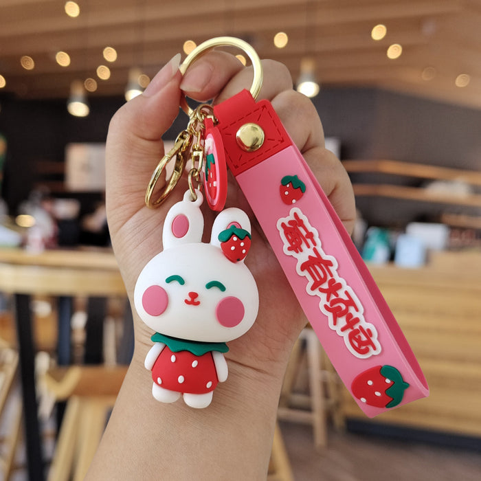 Wholesale Cartoon Silicone Doll Keychain JDC-KC-ZhuoRan014