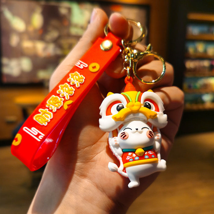 Wholesale Cartoon Doll Rubber Keychain JDC-KC-Tingm166