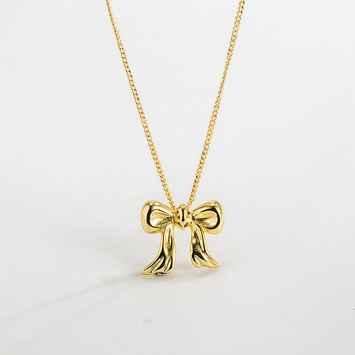 Wholesale Light Luxury Bow Necklaces JDC-NE-Jif058