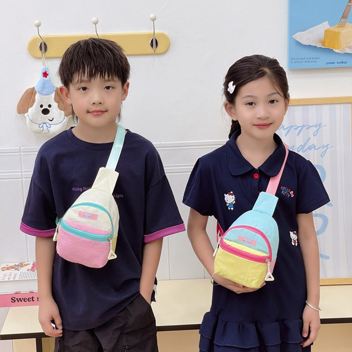 Wholesale Dopamine Travel Mini Mobile Phone Bag,  Small School Bag,  Contrasting Color Cross-Body Bag for Outings,  Versatile Daily Use Bag