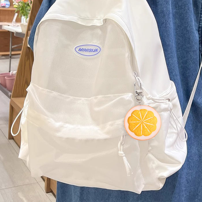Wholesale Lemon Slice Keychain Pendant Cute PVC Simulated Fruit Charm For Bags Backpacks And Everyday Use MOQ≥2