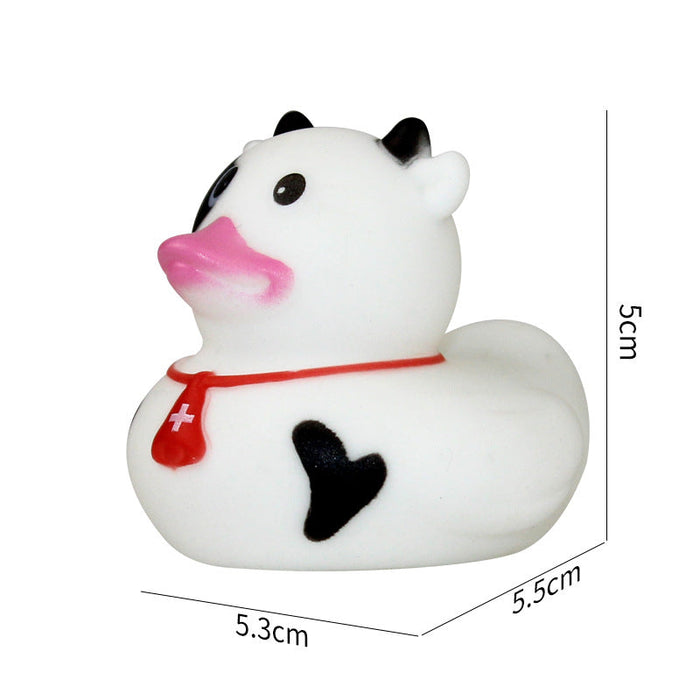 Wholesale Creative duck toy pinch sound baby bath toy