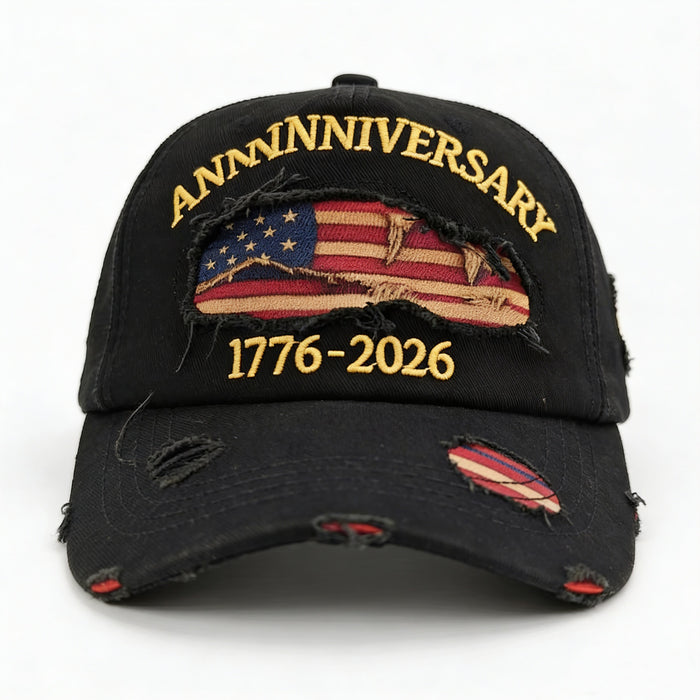 Wholesale Printed Embroidered Vintage Distressed Ripped Baseball Cap