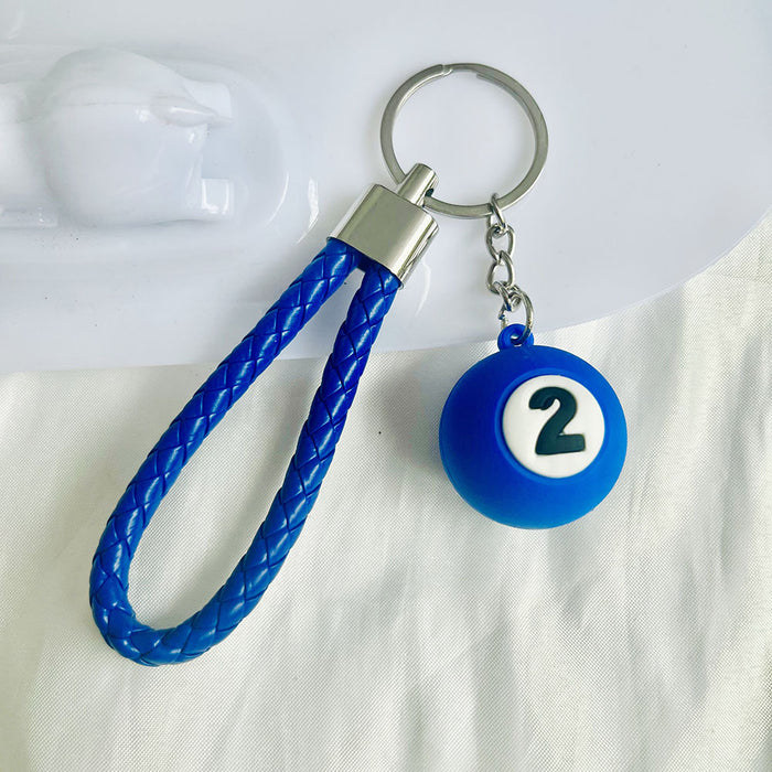 Wholesale  keychain  billiard doll key chain car bag ornaments