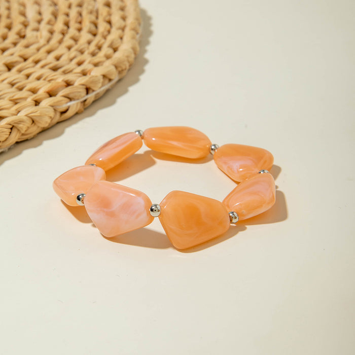 Wholesale Bohemian Irregular Acrylic Colorful Bracelet for Anniversary Fashion Accessory MOQ≥2