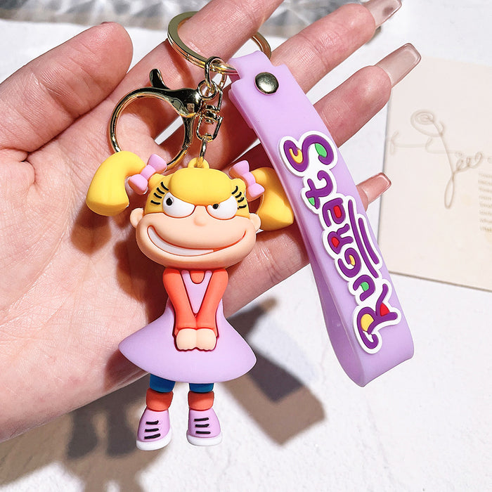 Wholesale cute cartoon character key chain  bag pendant