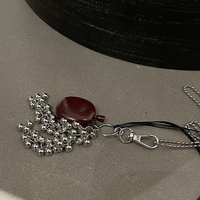 Wholesale Water bottle pendant necklace crossbody bag pendant women's accessories niche design sweater chain