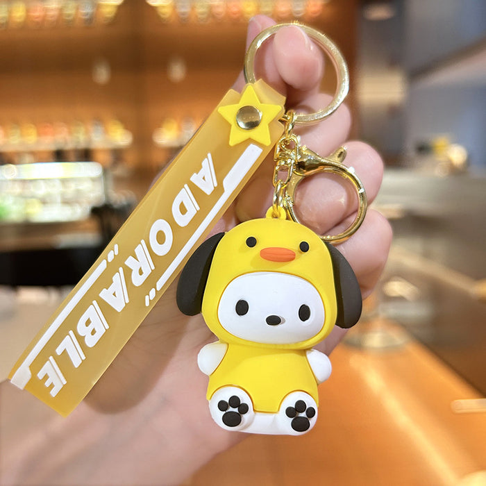 Wholesale Silicone Cartoon Doll Keychain(S)JDC-KC-ZiX023