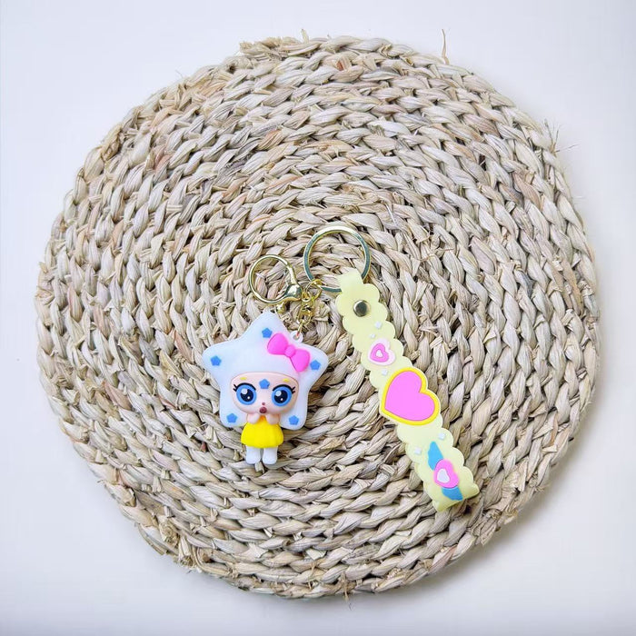 Wholesale Cute Cartoon 3D Keychain Pendant PVC Bag Charm Backpack Accessory Party Gift