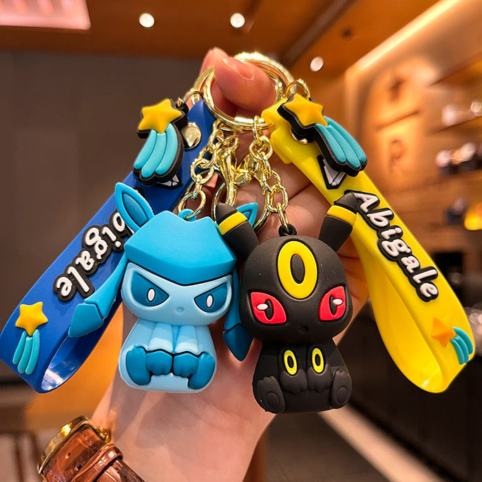 Wholesale Cartoon Doll Rubber Keychain JDC-KC-Tingm023