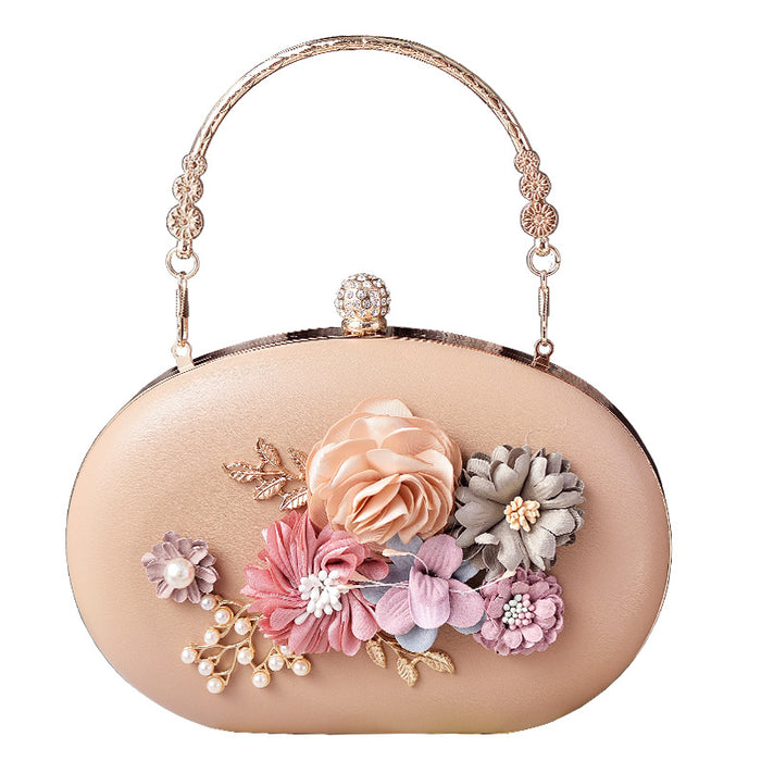Wholesale Floral Retro Pu Handbag Modern Fashion Accessory for Party and Bridal Gift