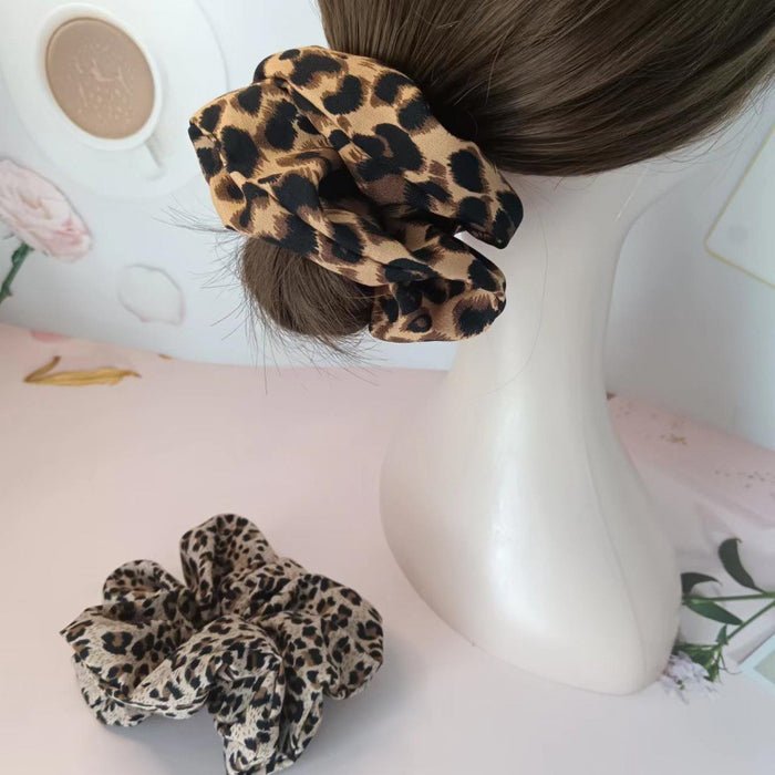 Wholesale Leopard print large intestine hair tie large intestine autumn and winter hair tie