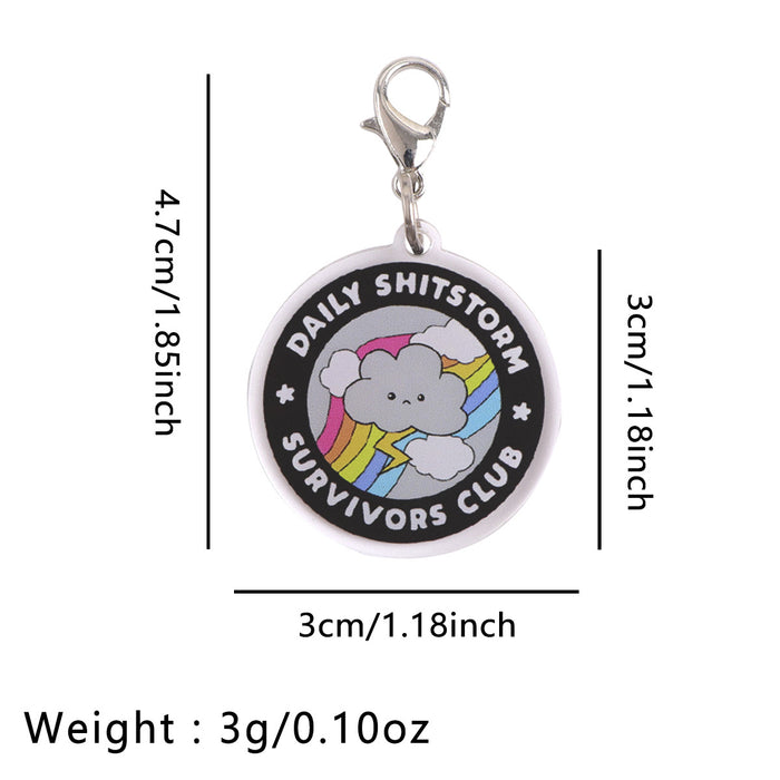 Wholesale Cartoon DIY Mobile Phone Stands acrylic pendant Type-C